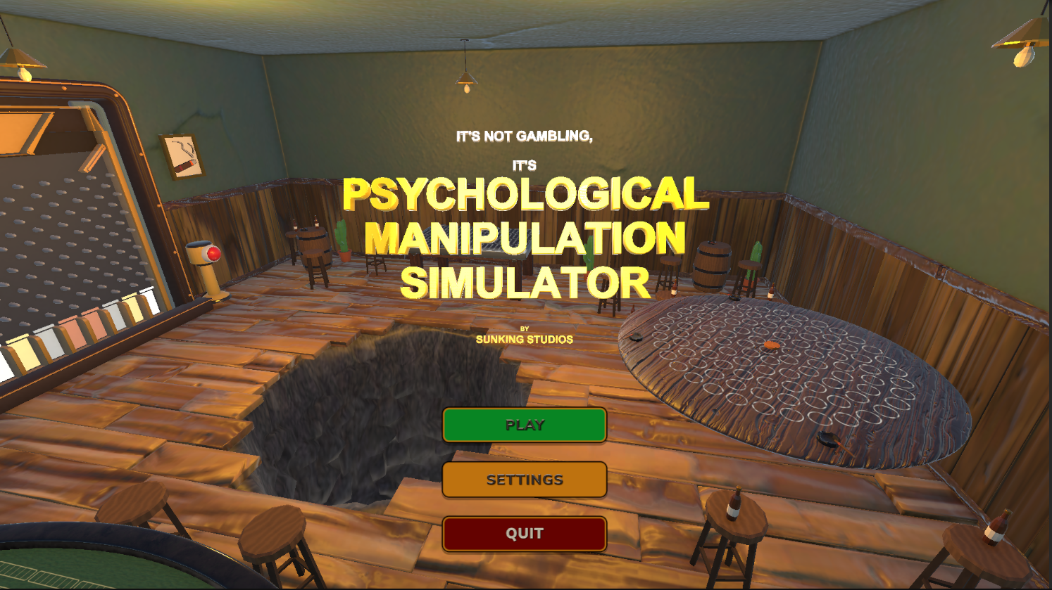 Psychological Manipulation Simulator main menu